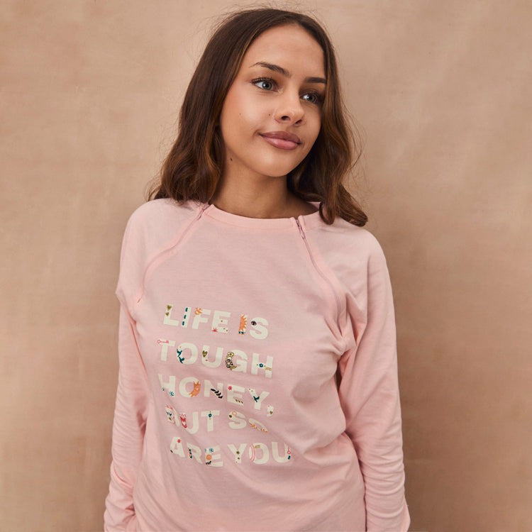Never Fully Dressed Featured - Pink Life is Tough Long Sleeve Tee - Future Dreams - Never Fully Dressed
