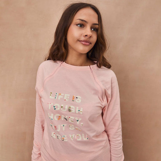 Never Fully Dressed Featured - Pink Life is Tough Long Sleeve Tee - Future Dreams - Never Fully Dressed