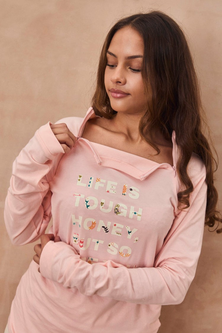 Never Fully Dressed Featured - Pink Life is Tough Long Sleeve Tee - Future Dreams - Never Fully Dressed