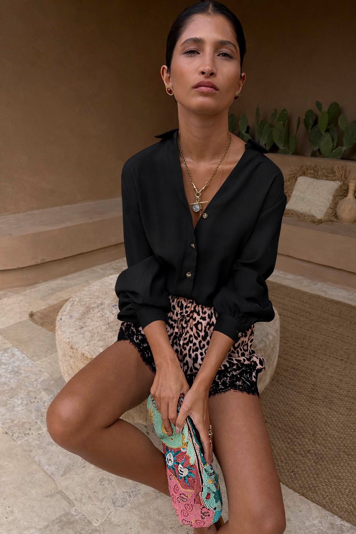 Never Fully Dressed Special Offer - Black Miley Shirt  UK