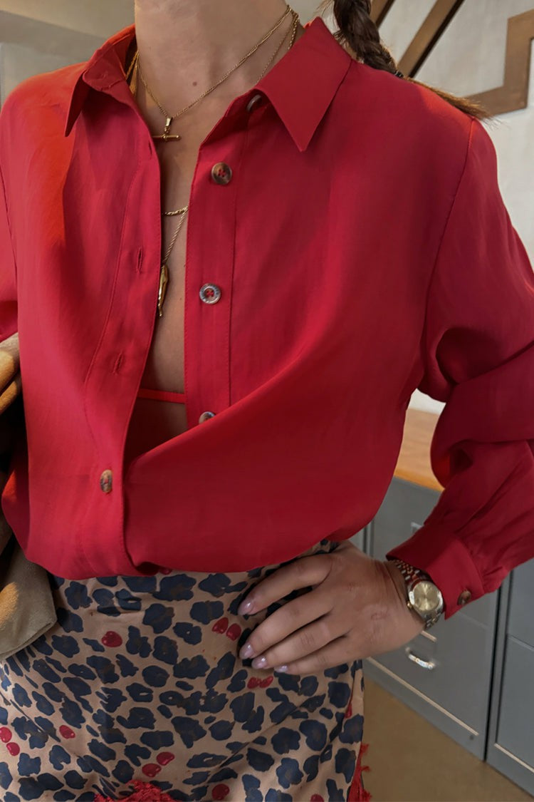 Never Fully Dressed Top Pick - Cherry Red Miley Shirt - Multi-wear