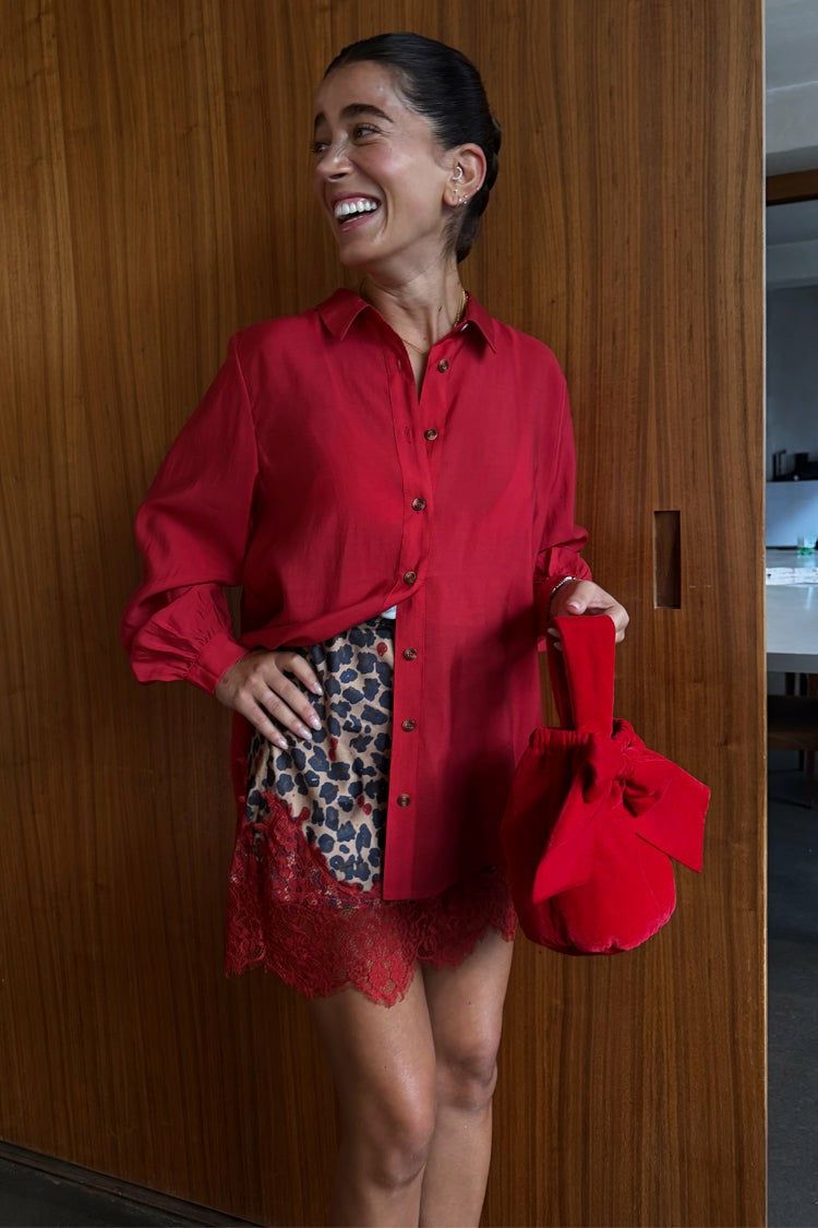 Never Fully Dressed Top Pick - Cherry Red Miley Shirt - Multi-wear