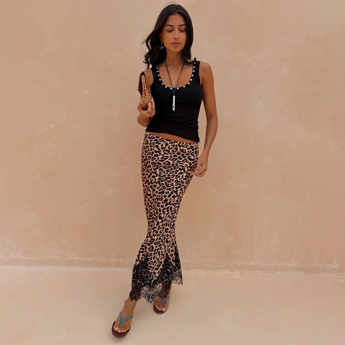 Never Fully Dressed Popular - Leopard Midi Maeva Skirt - Never Fully Dressed