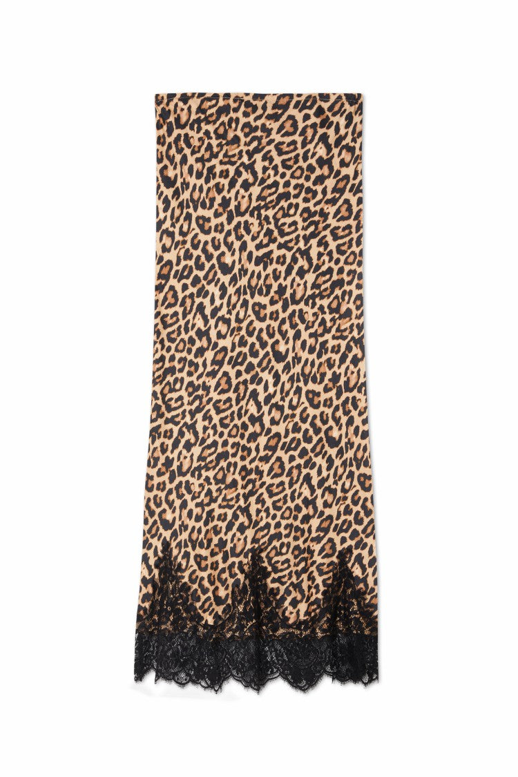 Never Fully Dressed Popular - Leopard Midi Maeva Skirt - Never Fully Dressed