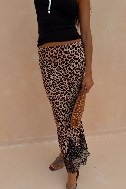 Never Fully Dressed Popular - Leopard Midi Maeva Skirt - Never Fully Dressed