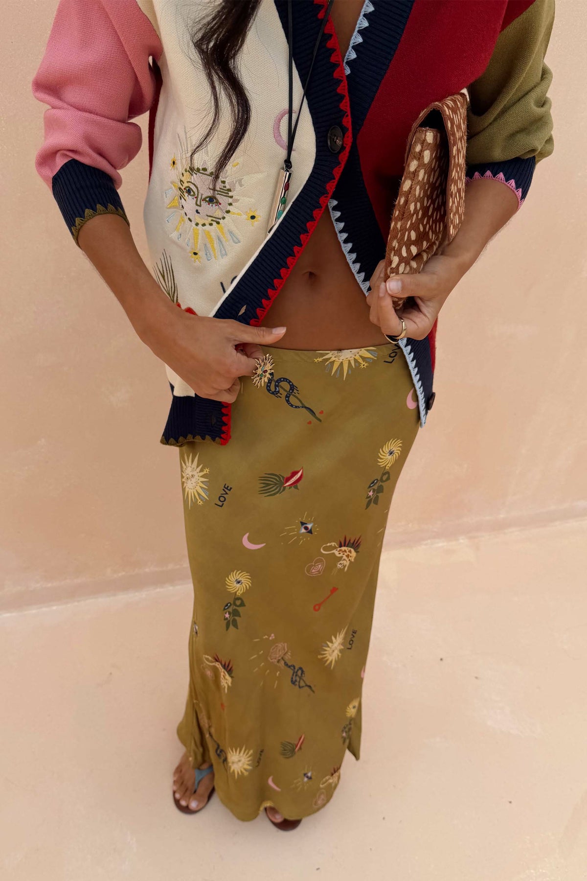 Never Fully Dressed Trending - Olive Mystical Dorris Skirt