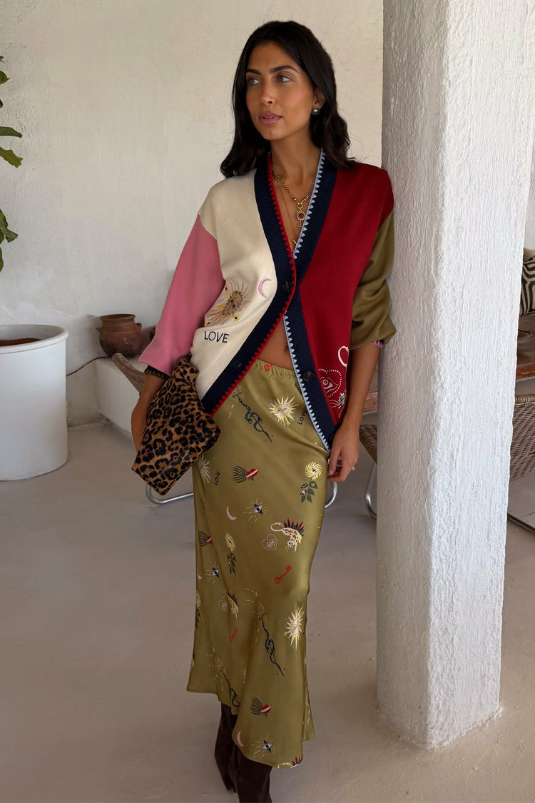 Never Fully Dressed Trending - Olive Mystical Dorris Skirt