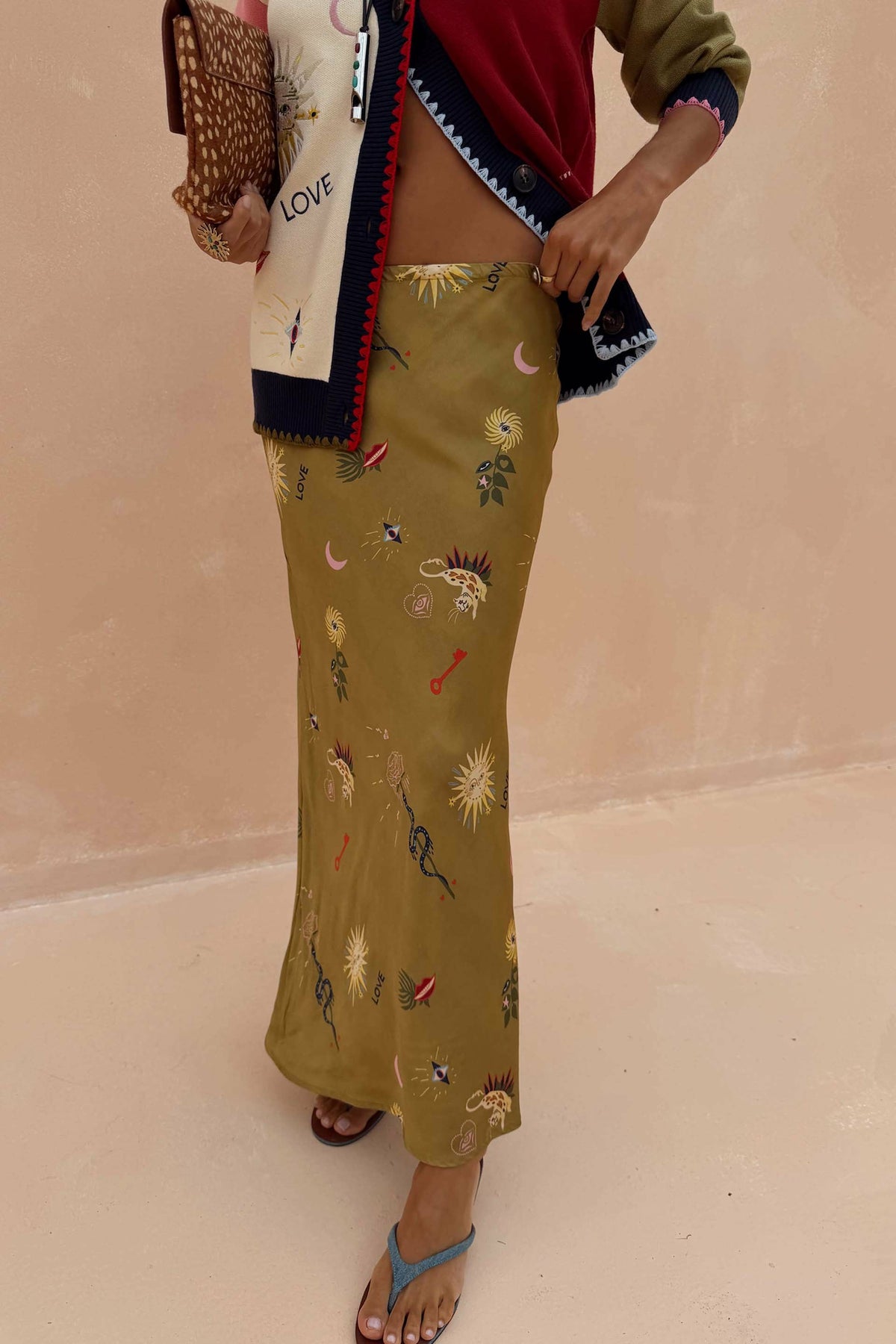 Never Fully Dressed Trending - Olive Mystical Dorris Skirt