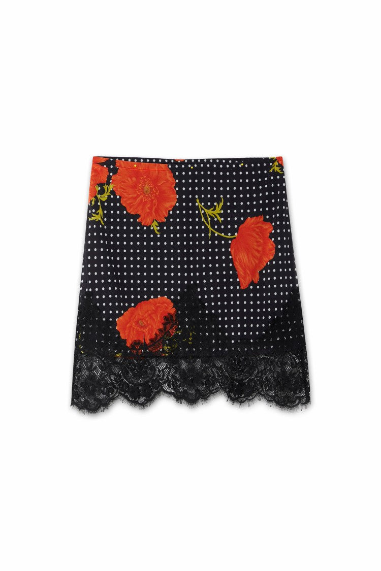 Never Fully Dressed Recommended - Black Poppy Mini Maeva Skirt