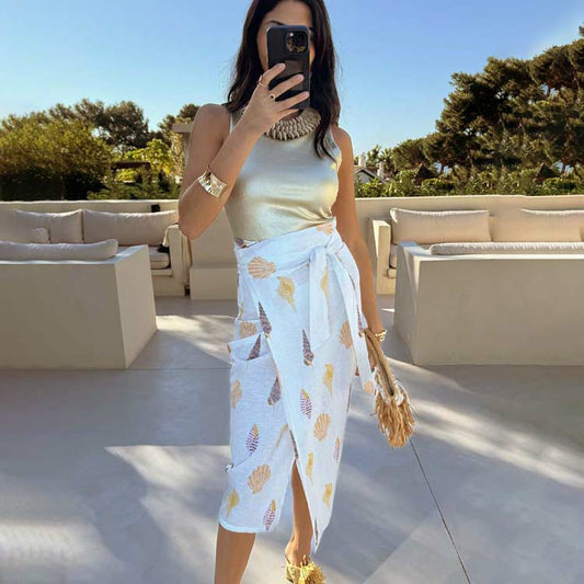 Never Fully Dressed Discount - Shells Jaspre Wrap Skirt