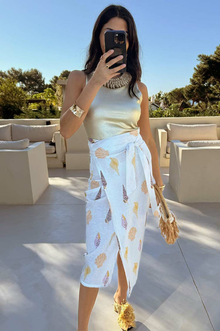 Never Fully Dressed Discount - Shells Jaspre Wrap Skirt