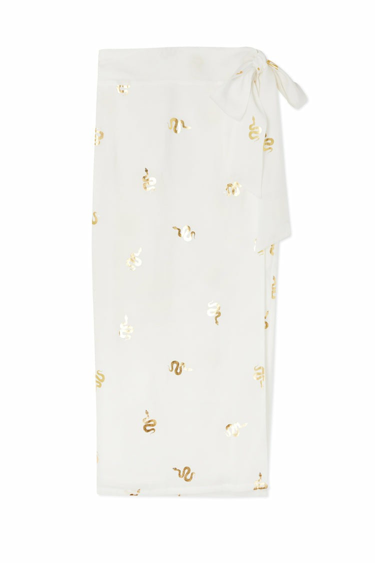 Never Fully Dressed Special Offer - Gold Snake Jaspre Wrap Skirt