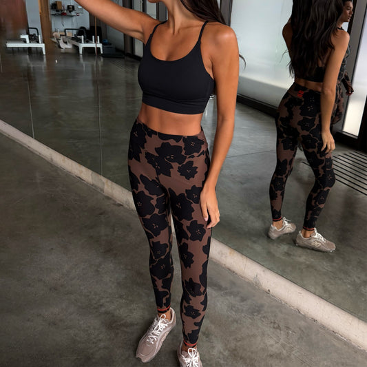 Never Fully Dressed Deals - Chocolate Floral Leggings