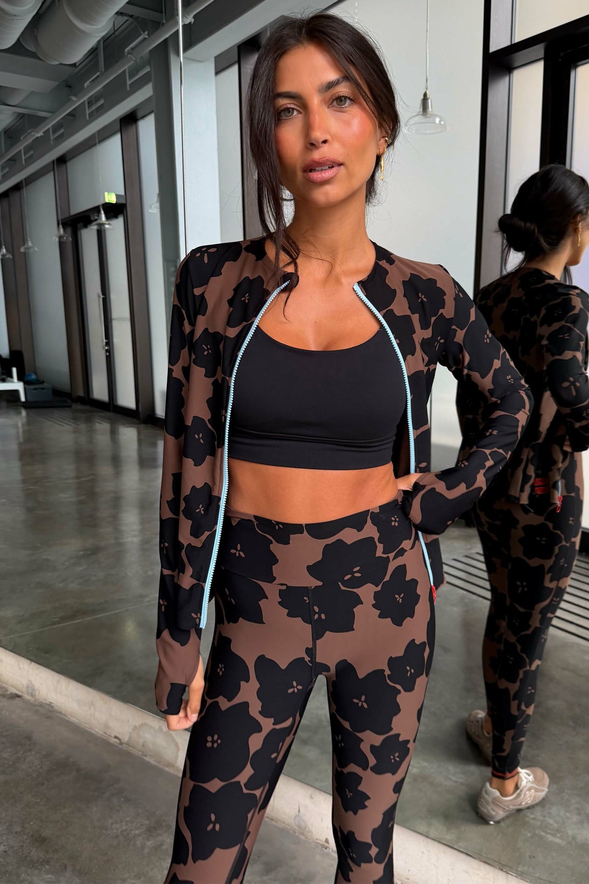 Never Fully Dressed Deals - Chocolate Floral Leggings