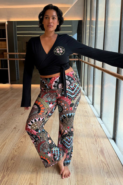 Never Fully Dressed Sale - Mosaic Wide Leg Legging