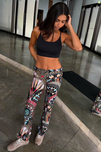 Never Fully Dressed Sale - Mosaic Wide Leg Legging