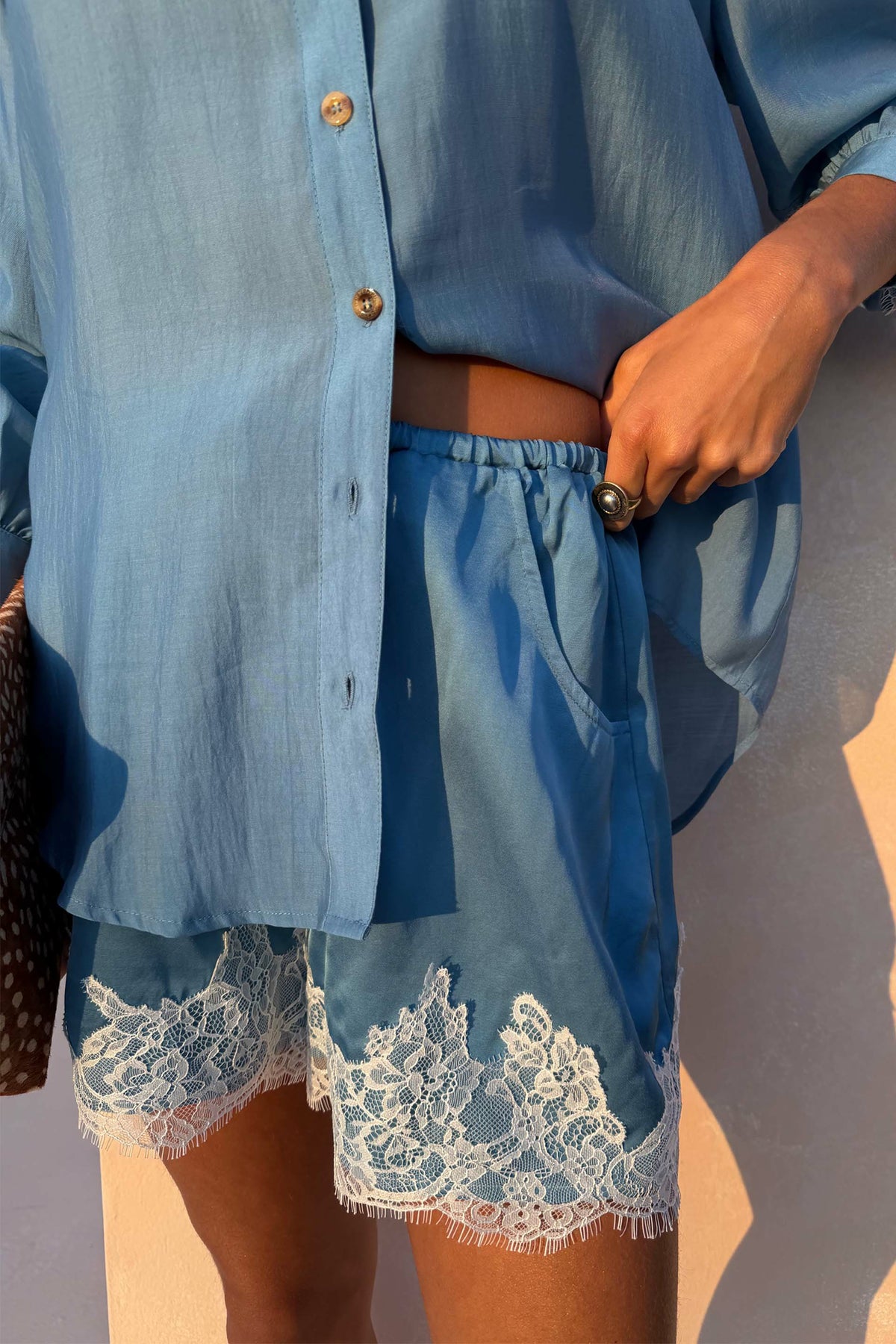 Never Fully Dressed Recommended - Blue Lace Maeva Shorts