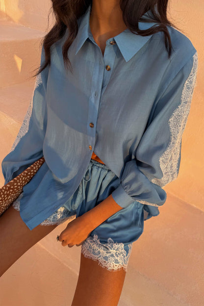 Never Fully Dressed Recommended - Blue Lace Maeva Shorts