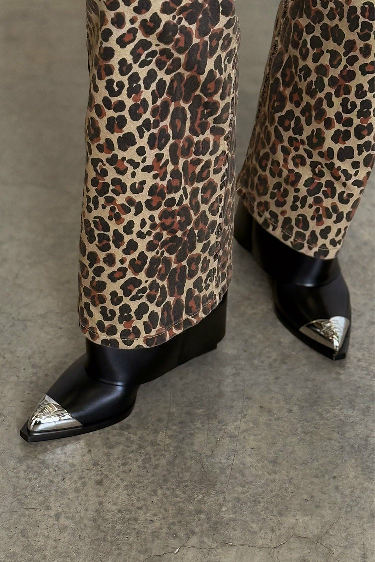 Never Fully Dressed Hot Sale - Leopard Lucia Scallop Detail Jeans