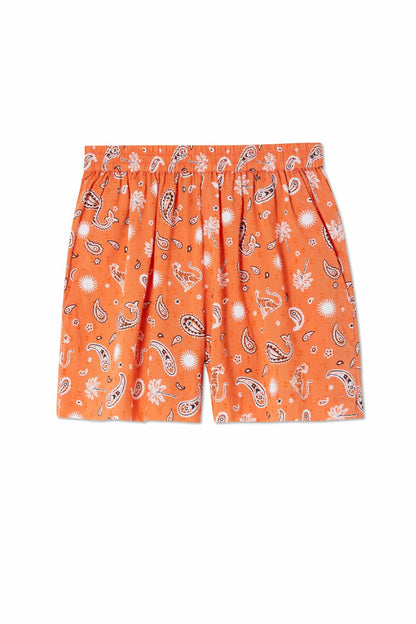 Never Fully Dressed New - Orange Leopard Elissa Short