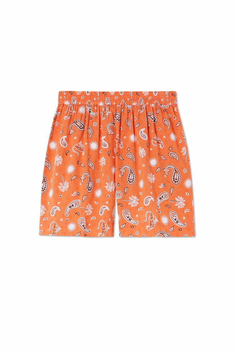 Never Fully Dressed New - Orange Leopard Elissa Short