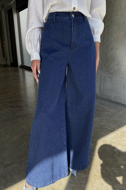 Never Fully Dressed Latest - Blue Denim Pallazzo Jan Jean