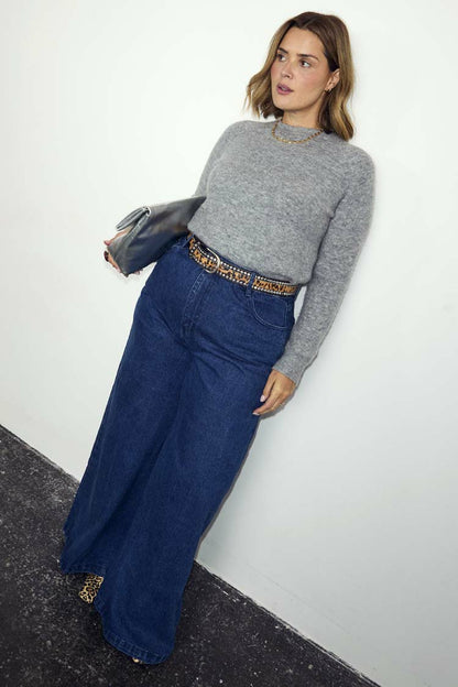 Never Fully Dressed Latest - Blue Denim Pallazzo Jan Jean