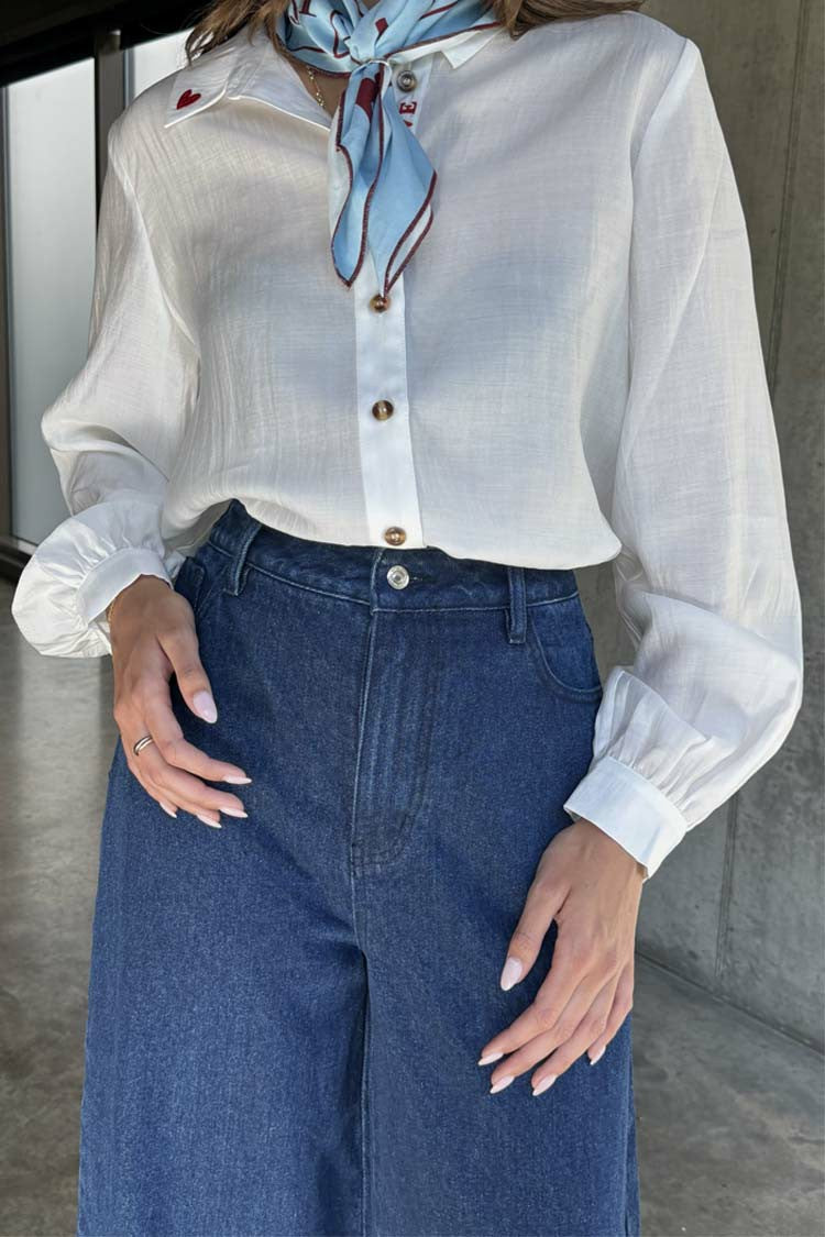 Never Fully Dressed Latest - Blue Denim Pallazzo Jan Jean