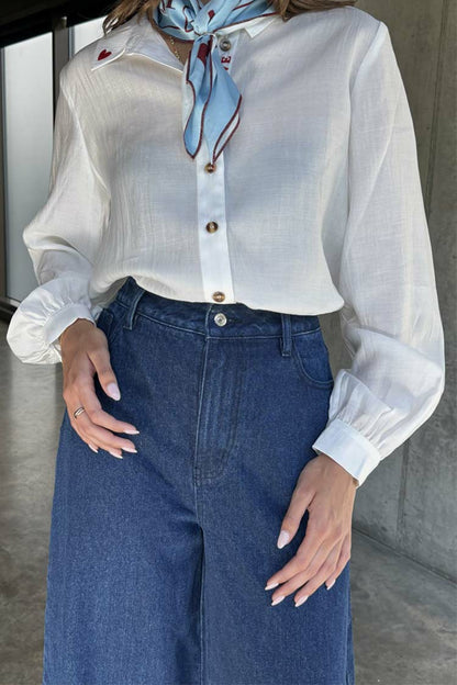 Never Fully Dressed Latest - Blue Denim Pallazzo Jan Jean