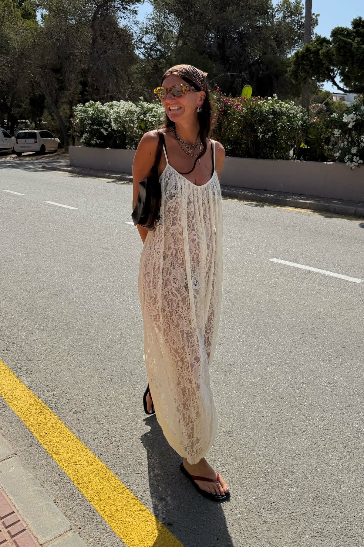 Never Fully Dressed Essential - Cream Lace Balloon Jumpsuit