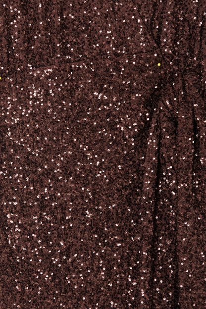Never Fully Dressed Exclusive - Chocolate Sequin Vienna Dress