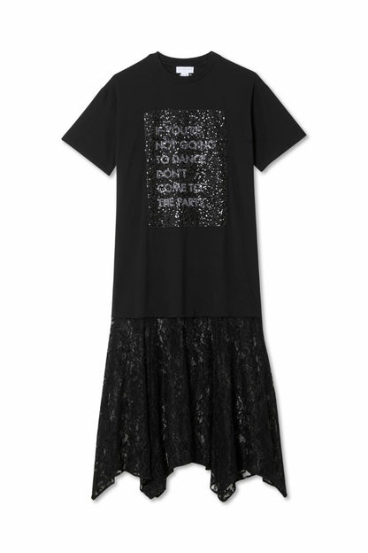 Never Fully Dressed Everyday - Dance Sequin Cara T Shirt Dress