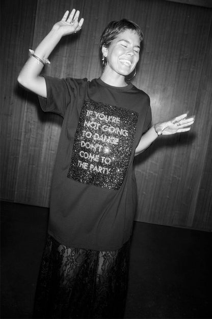 Never Fully Dressed Everyday - Dance Sequin Cara T Shirt Dress