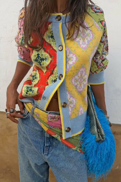 Never Fully Dressed Value - Pink Mix Tile Large Scarf