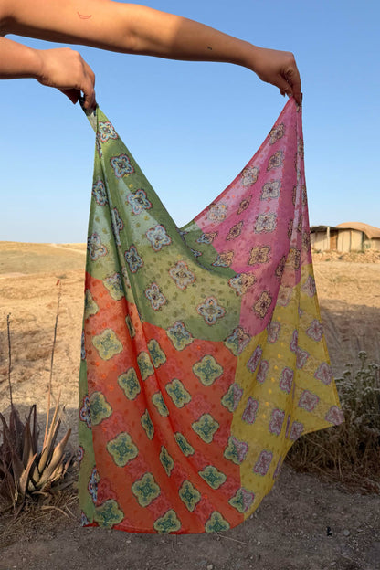 Never Fully Dressed Value - Pink Mix Tile Large Scarf