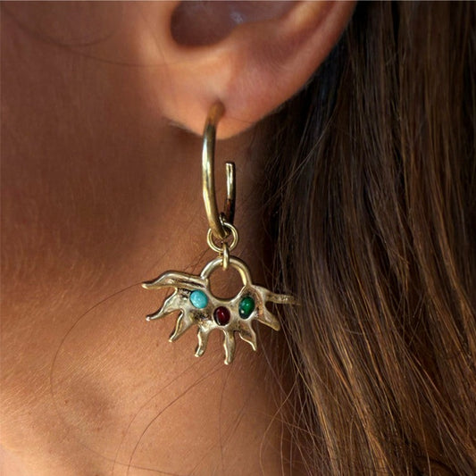 Never Fully Dressed Hot Sale - Deloris Sun Hoop Earrings - Limited Edition - Never Fully Dressed