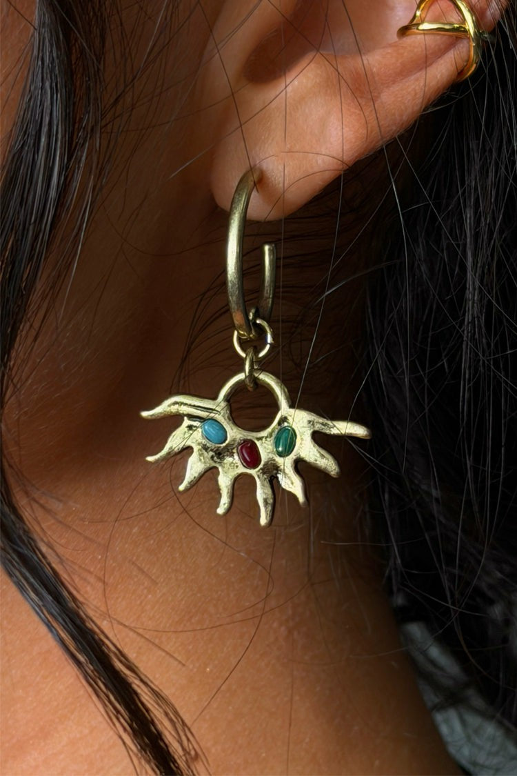 Never Fully Dressed Hot Sale - Deloris Sun Hoop Earrings - Limited Edition - Never Fully Dressed