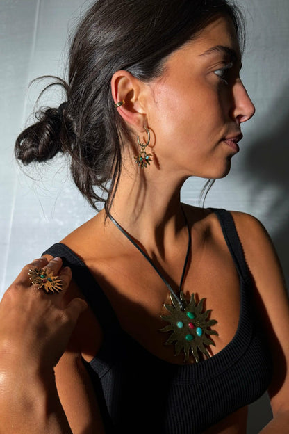 Never Fully Dressed Hot Sale - Deloris Sun Hoop Earrings - Limited Edition - Never Fully Dressed