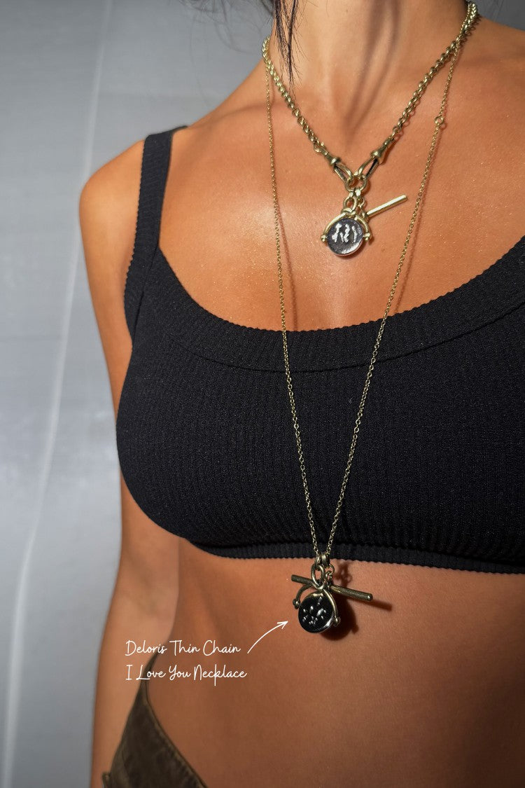 Never Fully Dressed Top Pick - Deloris by Lucy Aylen I Love You Necklace