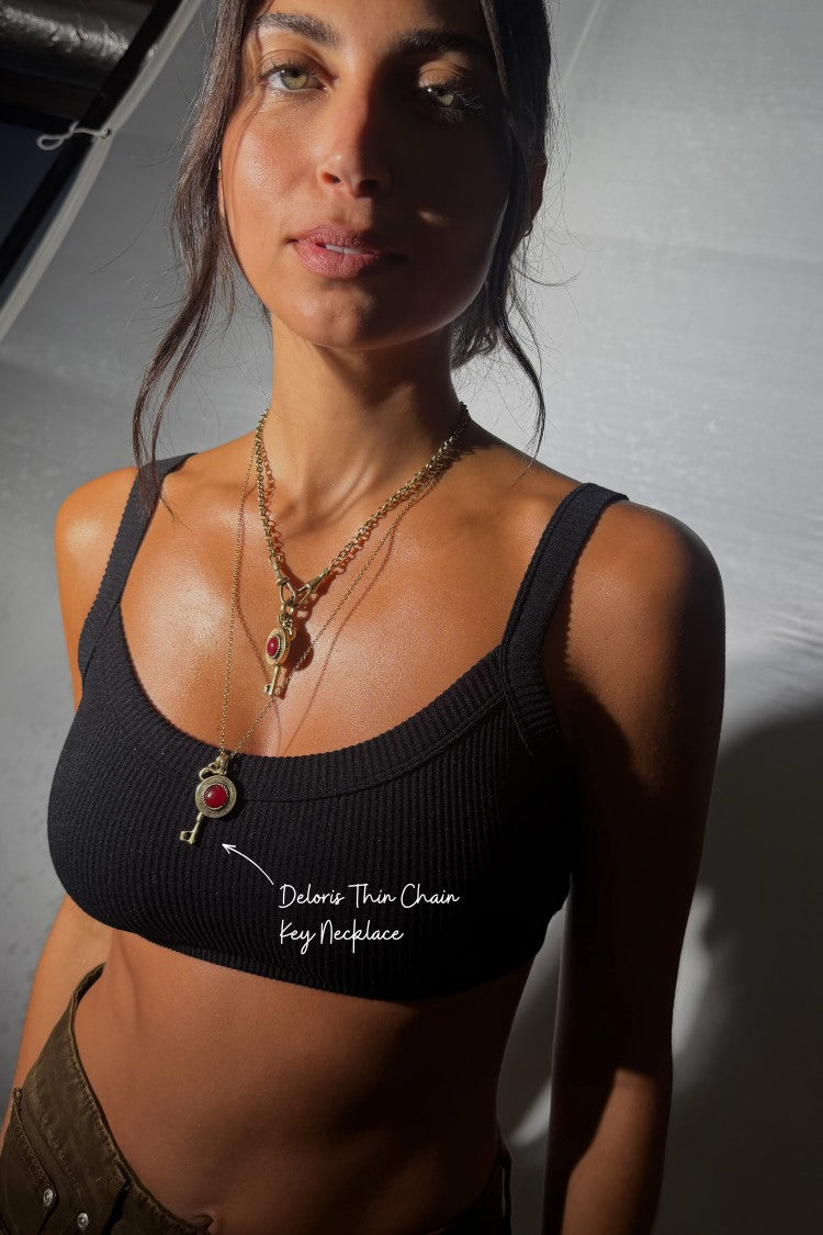 Never Fully Dressed Latest - Deloris Thin Chain Key Necklace - Limited Edition - Never Fully Dressed