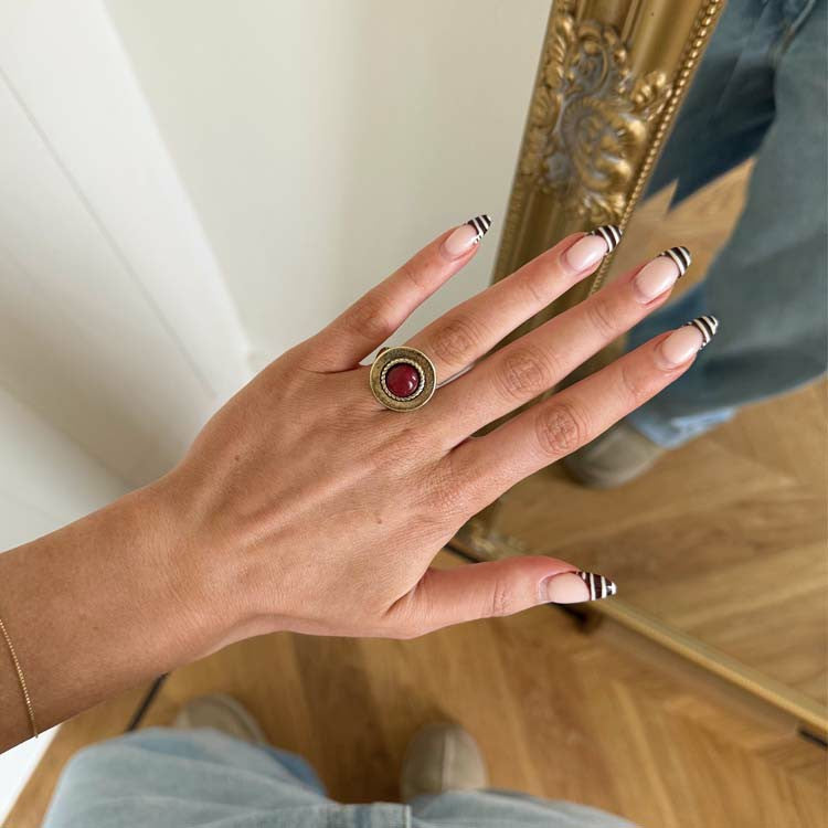 Never Fully Dressed Great Value - Deloris Red Circle Ring - Limited Edition - Never Fully Dressed