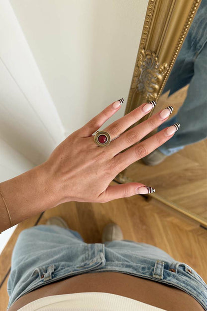 Never Fully Dressed Great Value - Deloris Red Circle Ring - Limited Edition - Never Fully Dressed