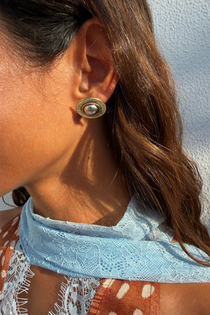Never Fully Dressed Recommended - Deloris Silver Circle Earrings - Limited Edition - Never Fully Dressed