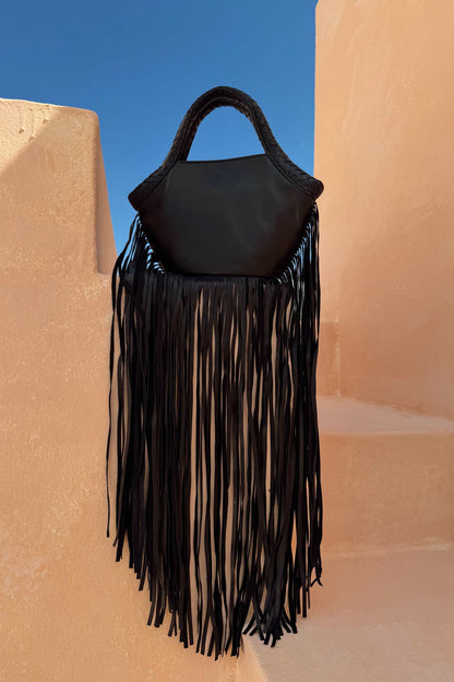 Never Fully Dressed Recommended - Leather Fringe Bag