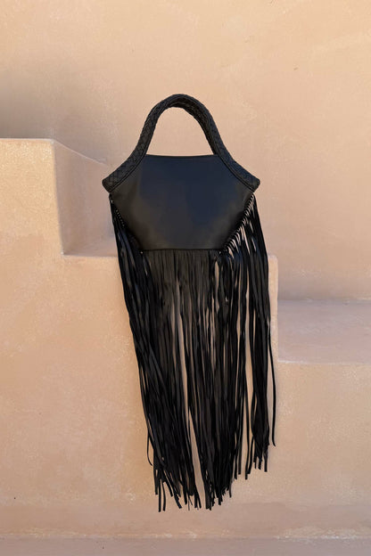 Never Fully Dressed Recommended - Leather Fringe Bag