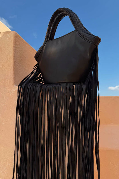 Never Fully Dressed Recommended - Leather Fringe Bag