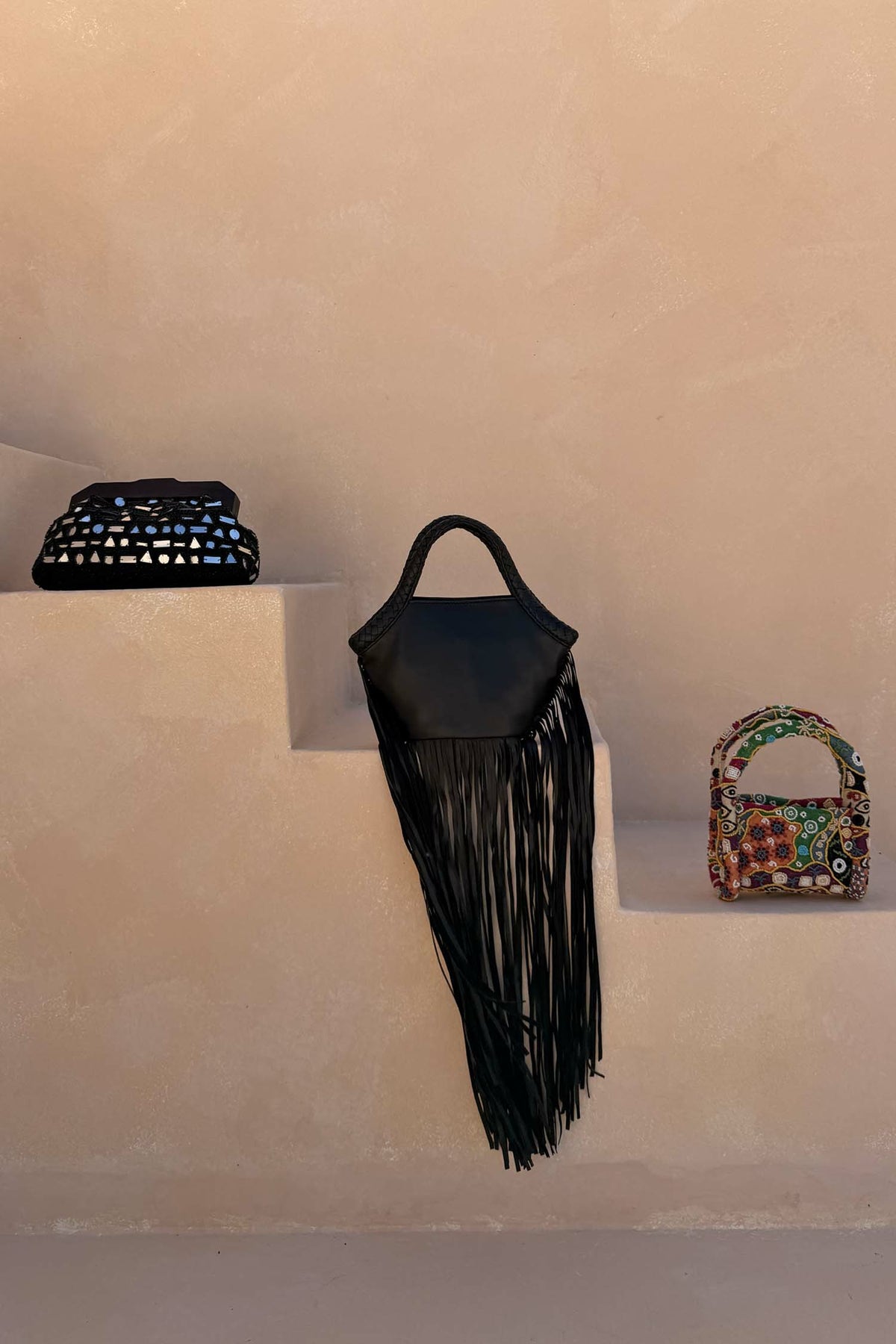 Never Fully Dressed Recommended - Leather Fringe Bag