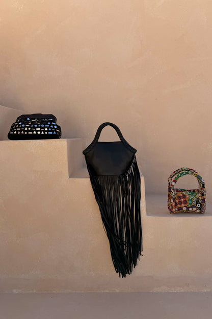 Never Fully Dressed Recommended - Leather Fringe Bag