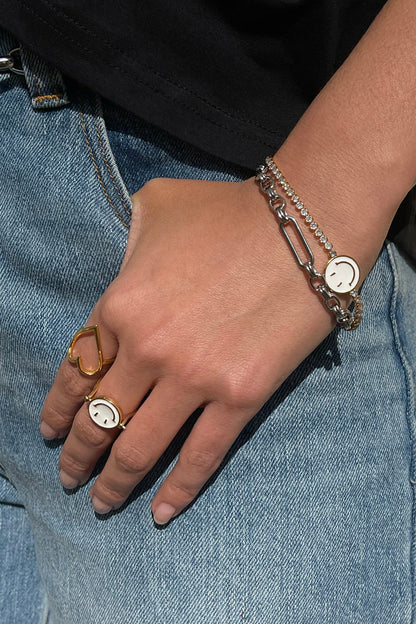 Never Fully Dressed Customer Favorite - Bespoke Chain Bracelet with T Bar Silver