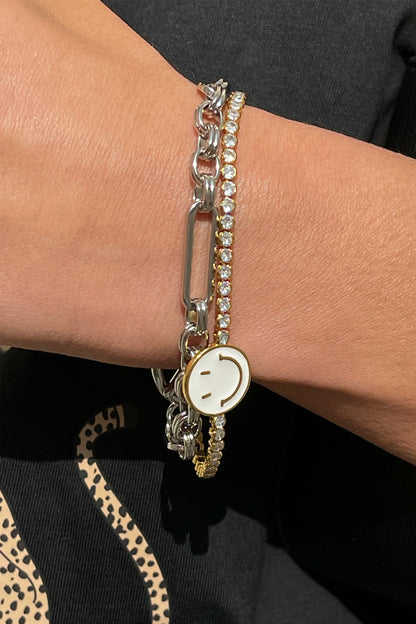 Never Fully Dressed Customer Favorite - Bespoke Chain Bracelet with T Bar Silver